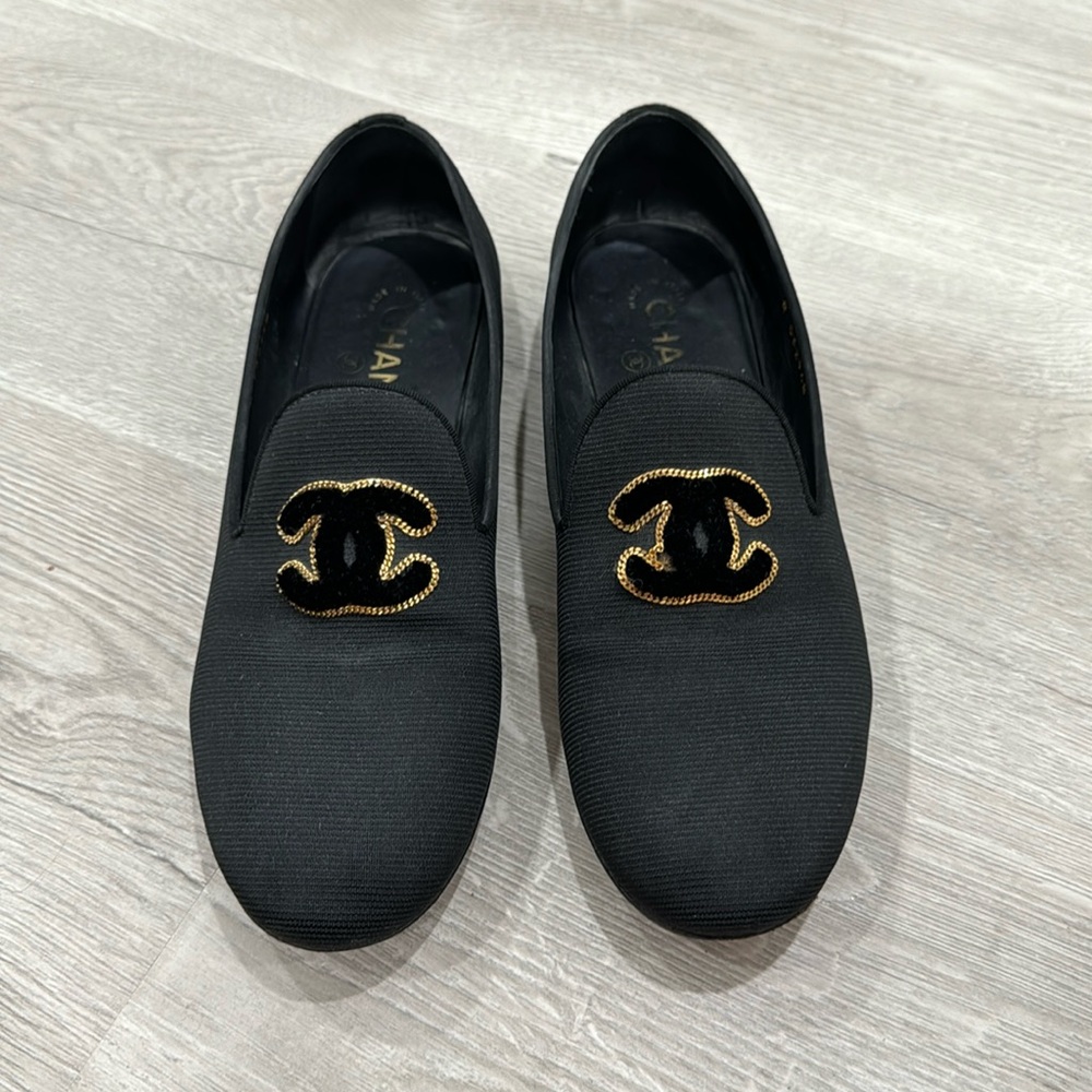 Chanel Black Loafers